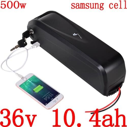 36V 250W 350W 500W battery 36V 10AH electric bicycle battery 36v 10.4ah 13ah 15ah 16ah cell lithium ion battery use samsung cell