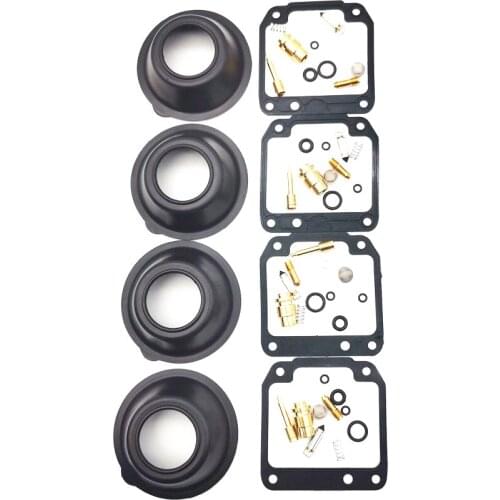 4sets/lot Carburetor Rebuild kit with diaphragm Vacuum for YAMAHA XJ550 1981-1983