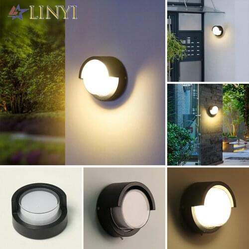 Aluminium Outdoor Wall Light Waterproof IP55 LED Porch Light Wall Sconce Doorway Lighting Outside Lamps Balcony Lights AC85-265V