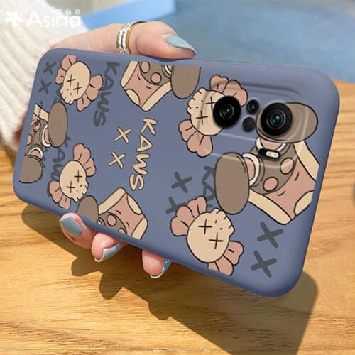 ASINA Cute Couple Case For Xiaomi Poco F3 F2 Pro Official Original Liquid Silicone Cases For Xiaomi Poco X2 X3 NFC Cover Funda