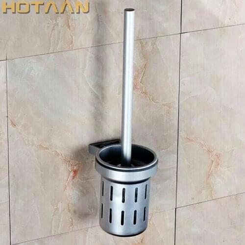 Free Shipping Toilet Brush Holder,solid Construction Base In Oxidation Finish + Aluminium Cup,bathroom Accessories YT-2201