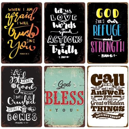 Church Pray Christian Metal Tin Sign Home Pray Jesus Metal Plates Decor Pray Jesus Metal Tin Sign Poster Wall Tin Signs Gift