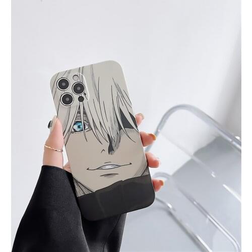Jujutsu Kaisen Gojo Satoru Phone Case Cover for Iphone 12 Pro Max X XR XS MAX 6 7 8 Plus 11 Pro Max