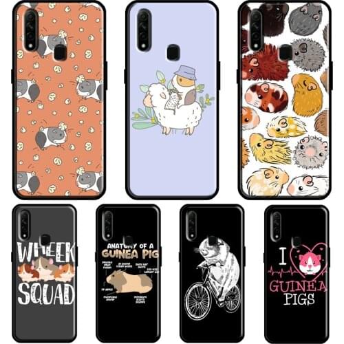 Cartoon Guinea Pig Case For OPPO A53 A31 2020 A5 A9 A15 A52 A72 A92 A1K A83 A91 A5S Find X3 Pro Reno 2Z Cover