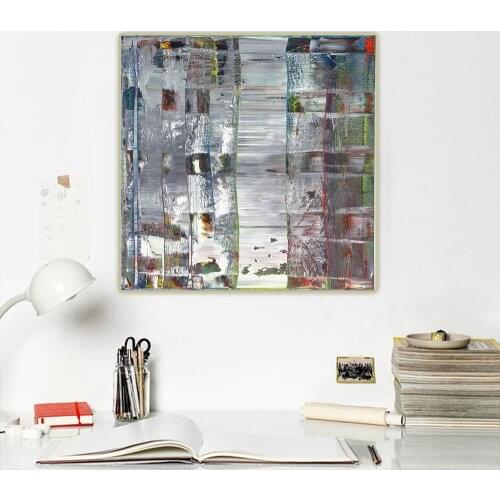Citon Gerhard Richter《Abstract Picture》Canvas Art Oil Painting Artwork Poster Picture Wall Background Decorations Home Decor