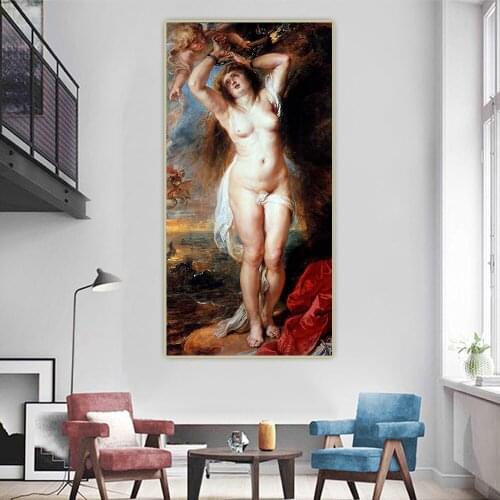 Citon Peter Paul Rubens《Andromeda》Canvas Oil Painting Artwork Poster Picture Wall Background Decor Home Decoration
