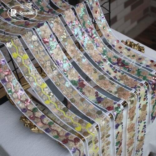 Colorful Color 3.5 Cm Wide Mesh Sequin Lace Lace Clothing Handmade DIY Clothes Accessories Materials RS2978