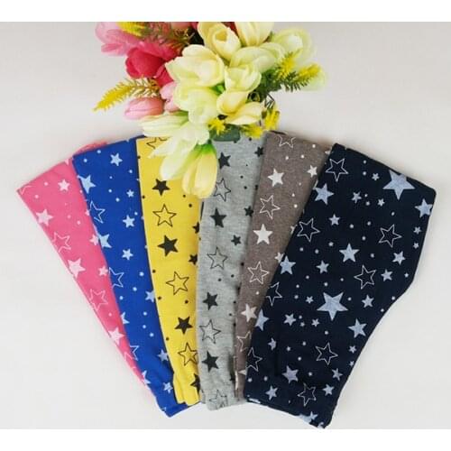 Child Kids Girls Star Printed Pants Skinny Pants Warm Stretchy Leggings