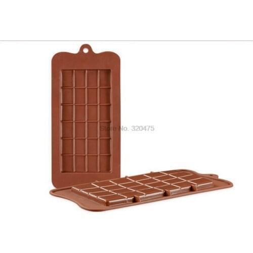 By dhl 100pcs 24 Cavity Square Silicone Chocolate Molds DIY Silicone Bakeware Stable Cake Molds