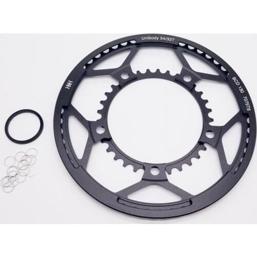 H&H 54/33T Chain-Guard for Brompton bike Intergrated Chainring Folding Bicycle Parts
