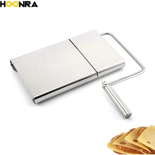 HOONRA 1Pcs Stainless Steel Cheese Slicer Multifunction Cheese Butter Slicer Cutter Handle Cutting Machine Kitchen Accessories