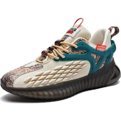 Mens Casual Shoes Sneakers Fashion Comfortable Breathable Outdoor Sports Light Large Size White Personality Design Trendy