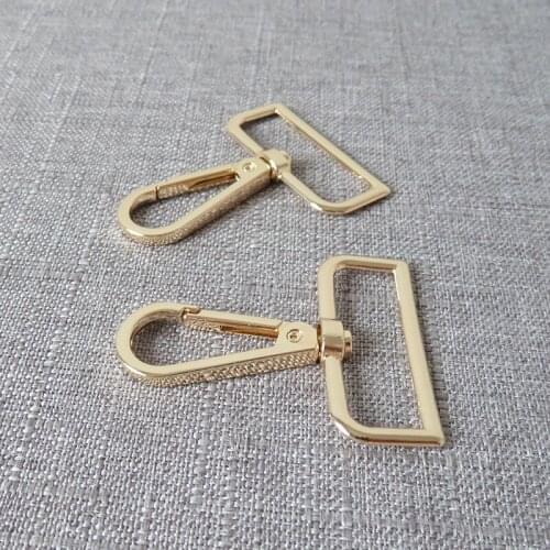 20pcs/lot 38mm webbing metal bag accessories belt straps buckle pet dog leash straps swivel eye trigger belt buckle hardware