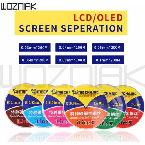MECHANIC iLine X Gold Molybdenum Wire LCD Cutting Glass Alloy Line screen cutting repair separation wire LCD screen repair