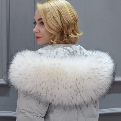 MH Bailment arrival faux raccoon winter fur collar warm fur collar good accessories shawl winter gift fox fur new shawl scarf