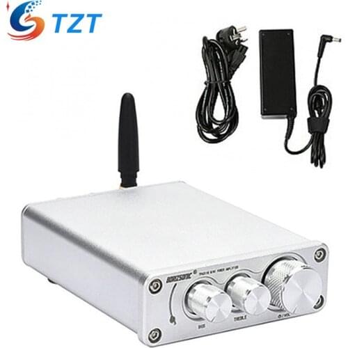 TZT TPA3116 Mini Power Amplifier Bluetooth 5.0 50W*2 (Amplifier + Antenna+Power Adapter+ AUX Cable)