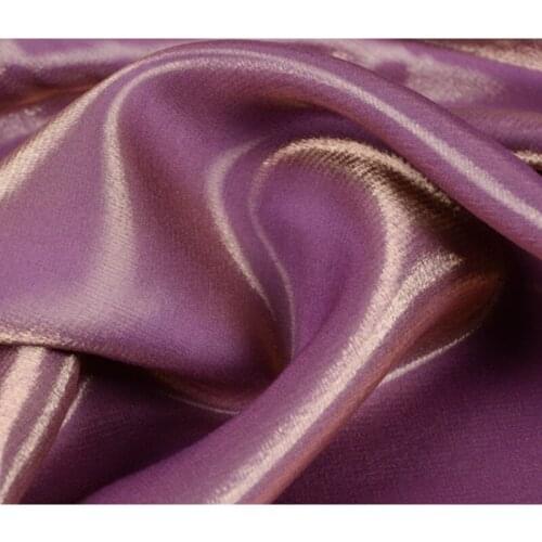 NCF484 1m Solid Changeable Purple Tencel Cotton Fabric Imported Coloured Glaze Thick Silk Satin Womens Fashion Clothing Fabrics