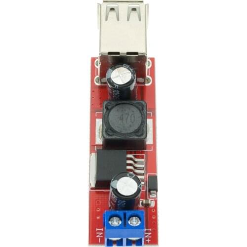 DC 6V-40V To 5V 3A Double USB Charge DC-DC Step-down Converter Module For Vehicle Charger LM2596 Dual USB