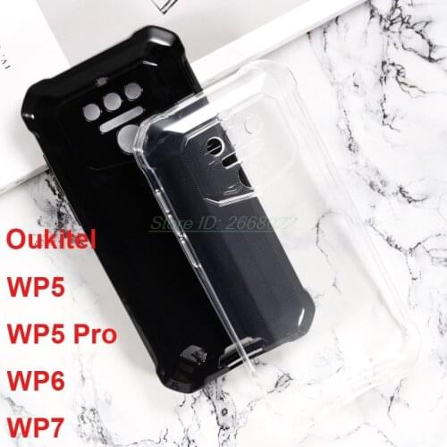 Transparente Phone Case for Oukitel WP5 Pro Silicon Case Capa Back Cover on Celular Oukitel WP5 WP6 WP7 Soft Black TPU Case etui