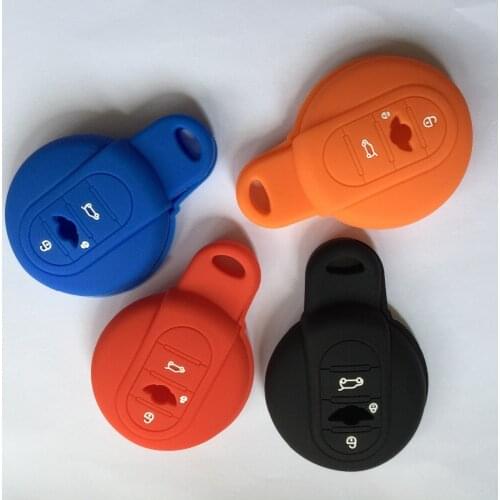 3B FOB Silicone Remote Key Cover Case For bmw MINI Cooper F55 F56 R55 R56 R57 R60 MINI Key Protector ACCESSORY