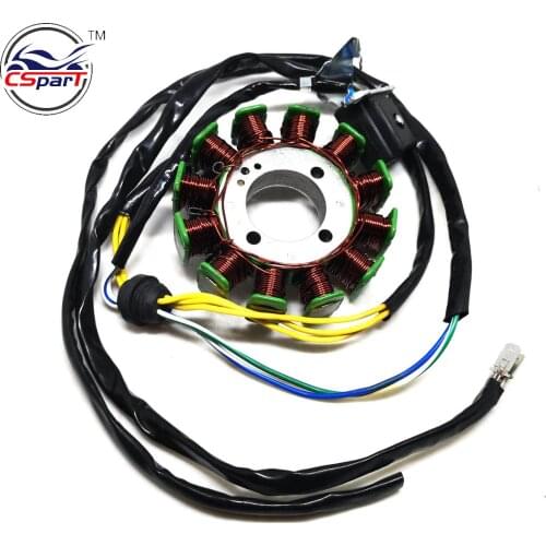 Magneto Stator 12 Pole Coil 5 Wire 200C 250CC CG Bashan Shineray Jinling Taotao Dirt Pit Bike ATV Quad Parts