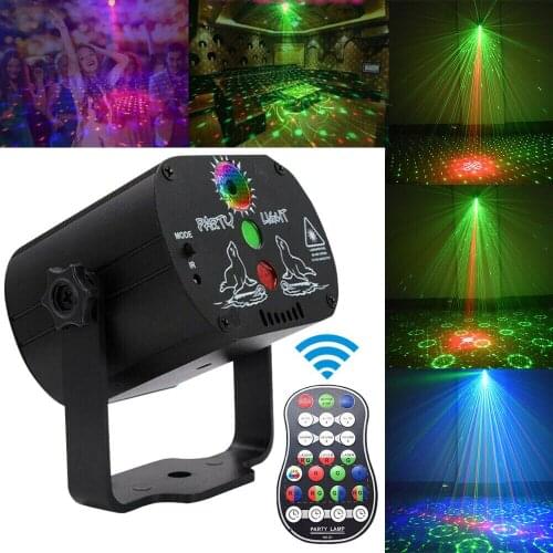 60 Pattern LED RGB Laser Projection Stage Light 5V USB Recharge RGB Disco Lightting Show for Home Party KTV DJ Dance Floor Decro