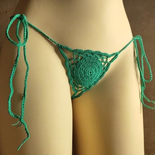 13 colors crochet thong string Womens Mini bikini micro swimwear Sunbathing bikini