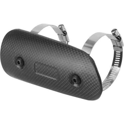 Universal Dry Carbon Fiber Exhaust Mid-Pipe Heat Shield Guard Kit Fit for Kawasaki