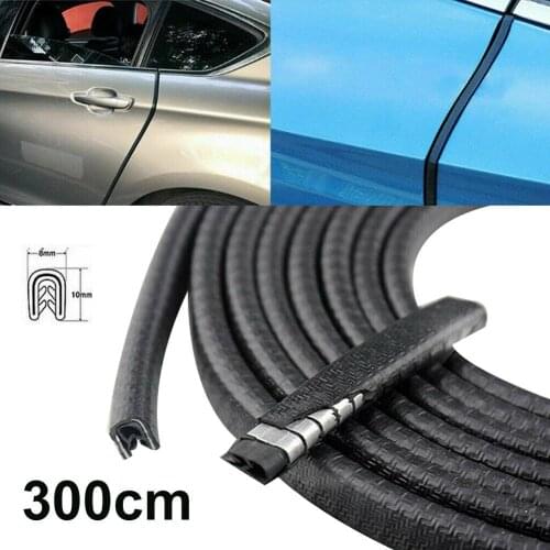 300cm Universal Auto Car Door Edges Anti-Collision Protector Trim Guard Strip Protection Strip Car Exterior Styling Accessories