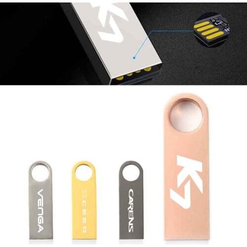 Usb flash drive 16GB 32GB Pen Drive waterproof metal u disk For KIA Carens Carnival Carnival K1 K3 K4 K5 K7 K9 KX3 KX3