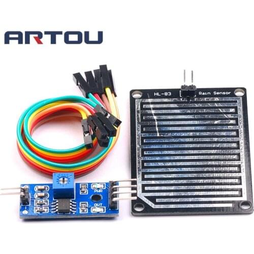 1set/lot Snow/Raindrops Detection Sensor Module Rain Weather Module Humidity For Arduino