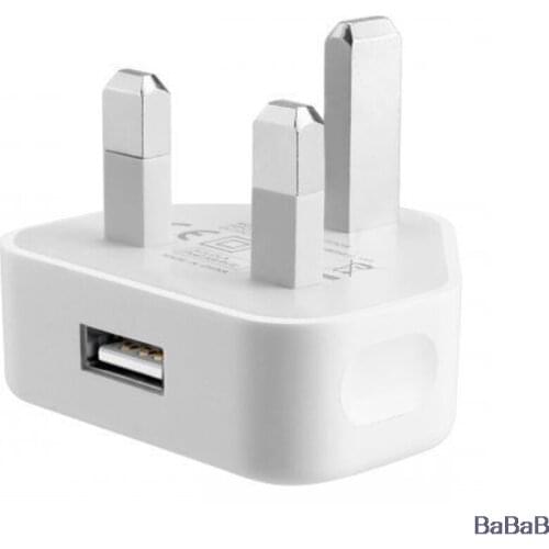 1 Port Mobile Phone Charger USB Wall Charger Travel Fast Charging Adapter For IPhone/Samsung/Xiaomi Tablet UK Plug