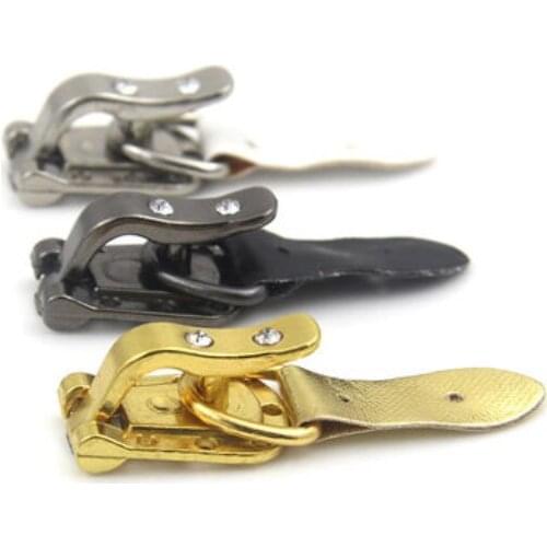 1pcs/lot Diamond metal duckbill buckle bow button buckle mink fur coat button leather press button