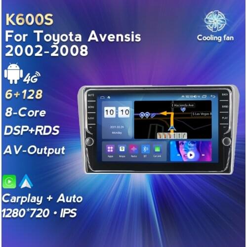 GPS WIFI 4G LTE Car Radio player For Toyota Avensis T25 2002 2003 2004 2005-2008 Octa-core IPS headunit Multimedia 1080P