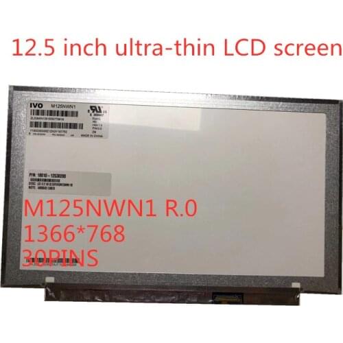 Free Shipping 12.5 inch Laptop LAPTOP M125NWN1 R0 LP125WH2 TPH1 HB125WX1-200 B125XTN01.0 EDP 30pin Matrix LCD LED SCREEN