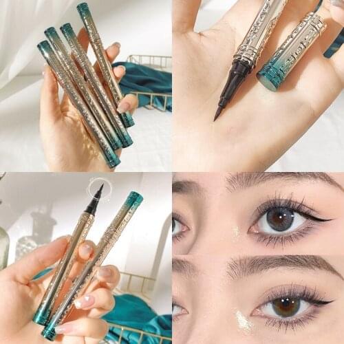 Winged Black Liquid Eyeliner Stamp Pen Delicate Waterproof Makeup Women Eye Liner Pencil Korean Cosmetics Beauty Tools