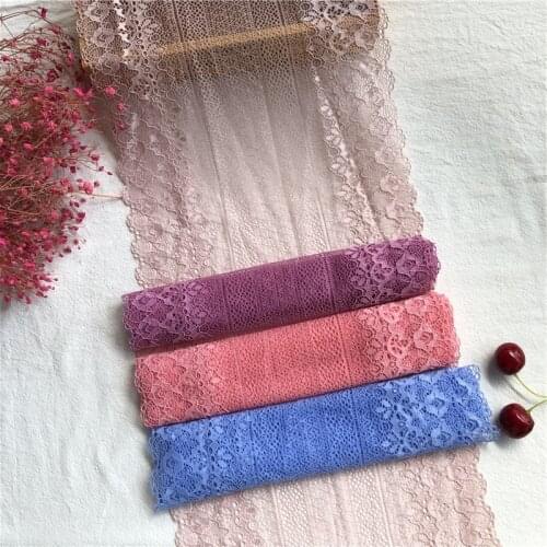 E2099 23cm width sewing accessories water soluble floral lace applique embroidered lace trim