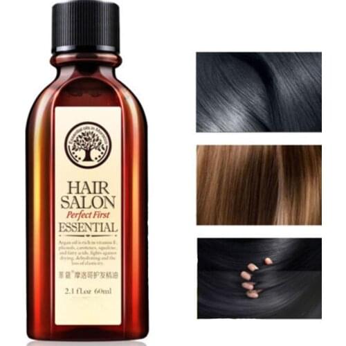 Morocco Argan Nut Hair Care Essential Oil Nourish Scalp Repair Dry Damage Hair Treatment Glycerol Hairdressing Oil 60ml