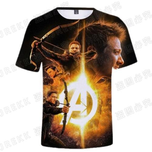 Hawkeye T Shirt Men Women Children 3D Printed Summer Short Sleeve Boy Girl Kids Fashion tshirt Cool Streetwear Tops Tee