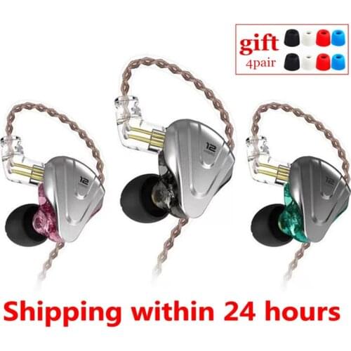 KZ ZSX 5BA+1DD Hybrid In-ear Earphones HIFI Metal Headset Music Sport KZ ZAX ZS10 PRO AS16 AS10 ZSN PRO CA16 C12 BA8 V90 VX P1