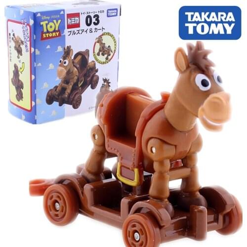 Takara Tomy Tomica Disney Toy Story 03 Bullseye & Wooden Truck Car Hot Pop Kids Motor Vehicle Diecast Metal Model Collectibles