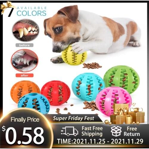 Toys for Dogs Rubber Dog Ball For Puppy Funny Dog Toys For Pet Puppies Large Dogs Tooth Cleaning Snack Ball Toy For Pet Products