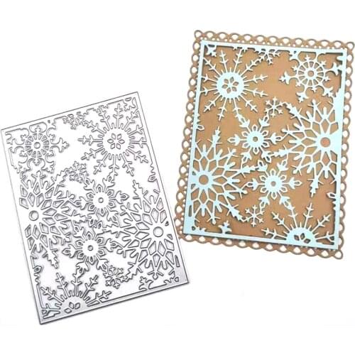 Julyarts Snowflack Frame Molds Cutting Dies Christmas 2021 For DIY Scrapbooking Photo Album Embossing Paper Card