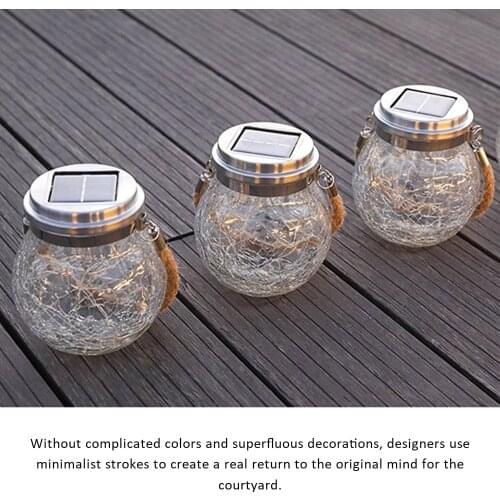 Round Outdoor LED Solar Light Solar Garden Fairy Tale Light Decoration Balcony Night Light Light Led Crystal Globe Ball Solar