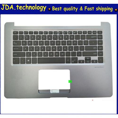 MEIARROW 95%new for ASUS Pro15 S15 A510 S5100UF U5100UQ F510UQ X510UR palmrest US keyboard upper cover Gray