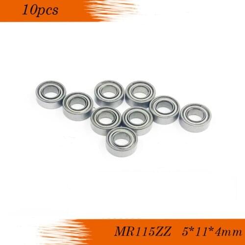 MR115ZZ Bearing ABEC-5 (10PCS) 5*11*4 mm Miniature MR115Z P5 Ball Bearings MR115 ZZ L-1150ZZY04