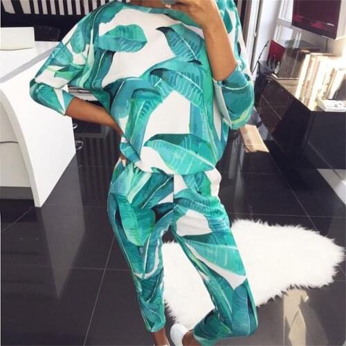 New O-neck Pyjamas Women Long Sleeve Cotton Pajama Set Fashion Printed Sleepwear Casual Pajamas Home Suit for Women Pijama Mujer