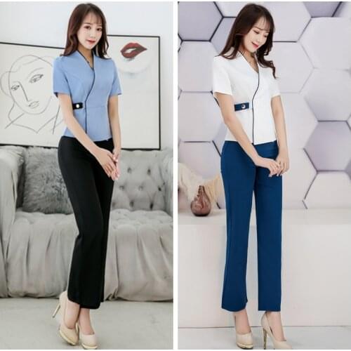 Massage Clothing Womens Beautician Clothing Sauna Work Uniform Hotel Waiters Uniform