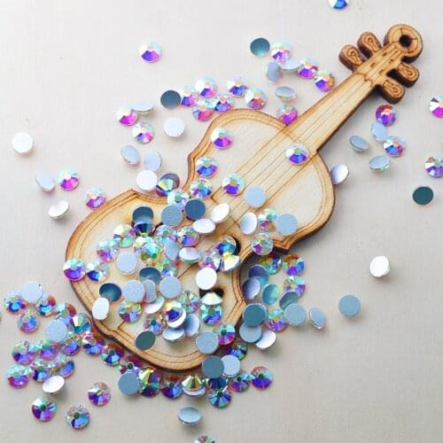 Flat Back Rhinestone Crystal Strass AB Crystal 50pcs ss20 4.6-4.8mm Non hotfix Nail Art Rhinestones