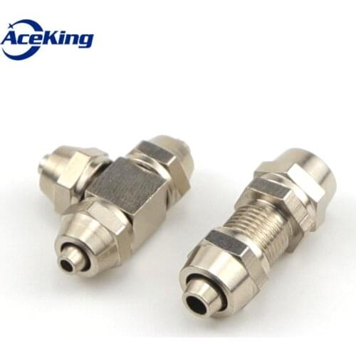 304 stainless steel two-way three-way joint PE sleeve t-type intermediate joint 6 8 10 12 14mm equal diameter three-head